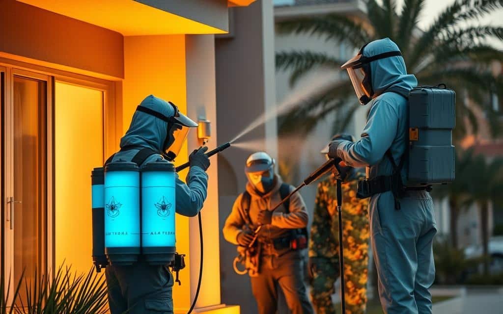 مكافحة حشرات الزهراء بجدة شركة الخط الأول