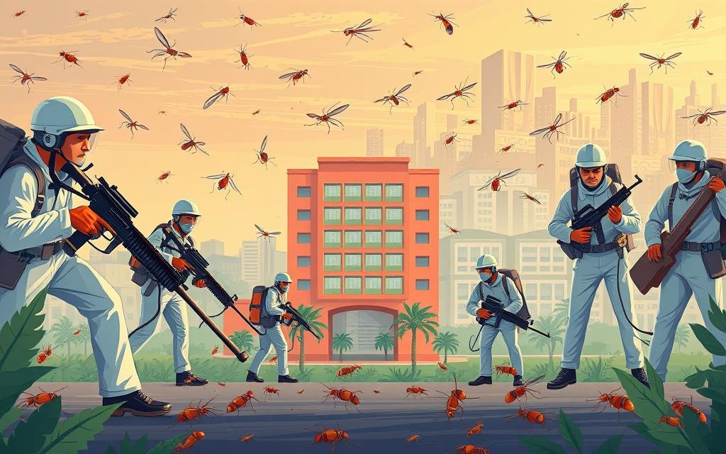 مكافحة حشرات خليص بجدة شركة الخط الأول