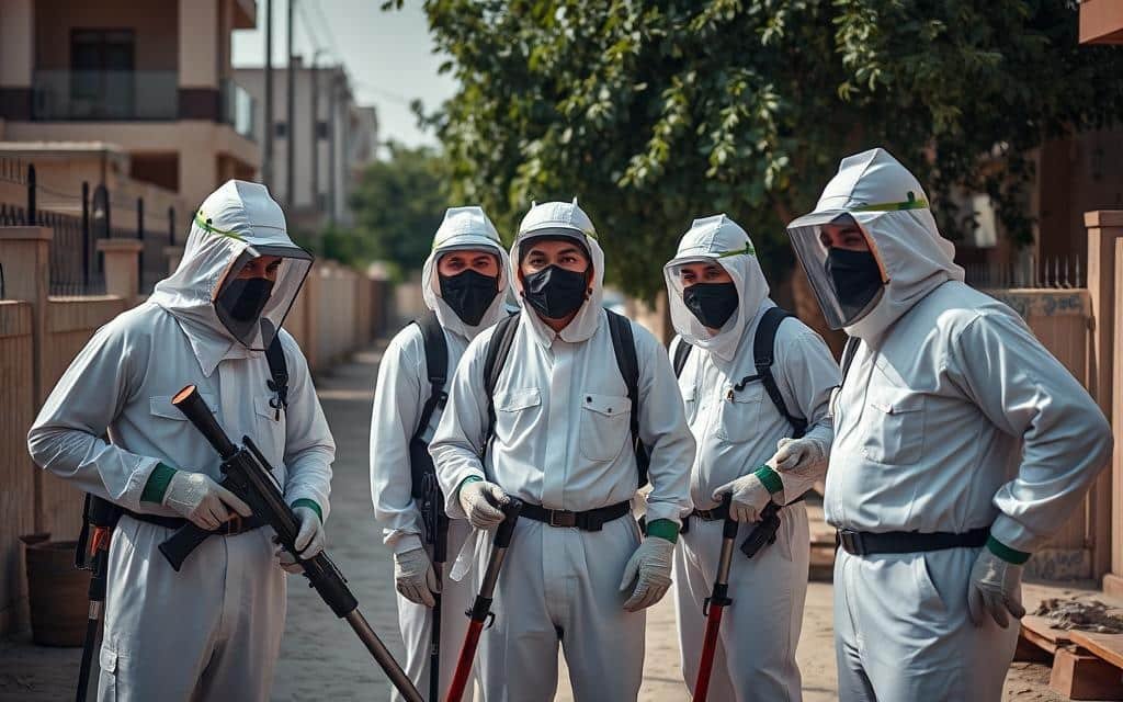 مكافحة حشرات حي النهضة بجدة شركة الخط الأول